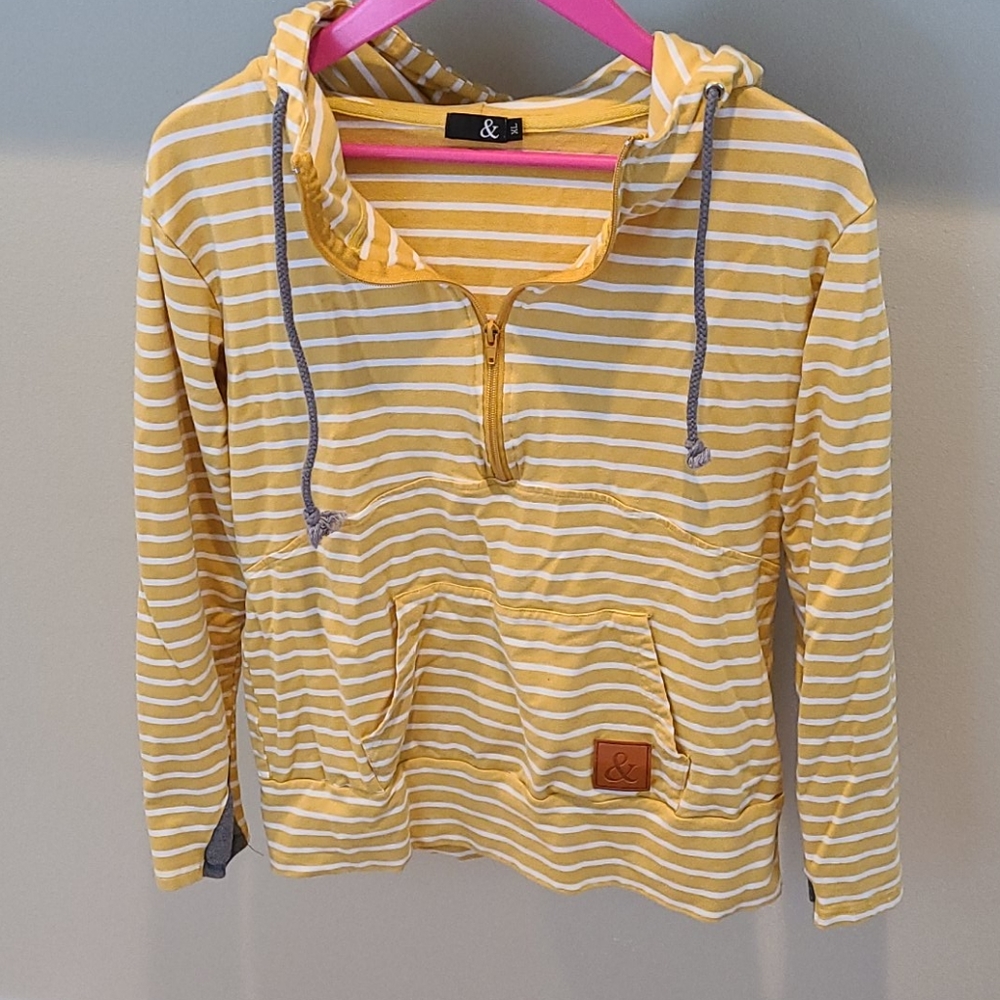 Ampersand Ave. Half zip hoodie from Mindy Mae